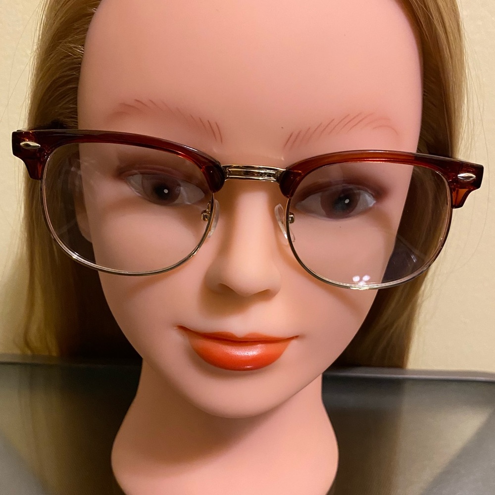 (UNISEX) Brown Sophisticated Clear Frames